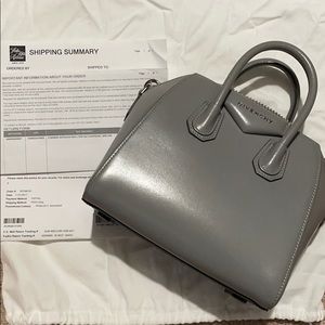 Givenchy Antigona Mini Silver/Grey